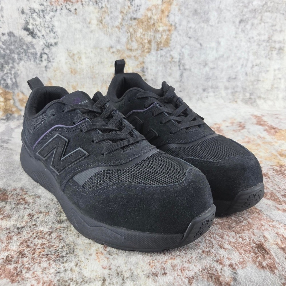 New Balance Composite Toe Work Shoe Womens 8 Black WUELSDBP Slip Resistant